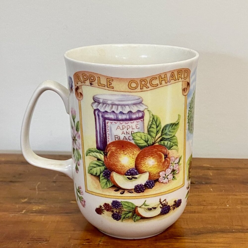 ROSE OF ENGLAND APPLE ORCHARD BONE CHINA CUP